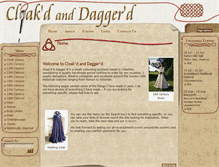 Tablet Screenshot of cloakedanddaggered.com